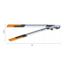 Sekator dwuręczny, nożycowy Power Gear X LX98, 1020188 Fiskars