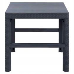 Meble ogrodowe sofa 2 i 3 osobowa, 2 fotele, stół regulowany Lyon rattan grafit Keter
