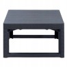 Meble ogrodowe sofa 2 i 3 osobowa, 2 fotele, stół regulowany Lyon rattan grafit Keter