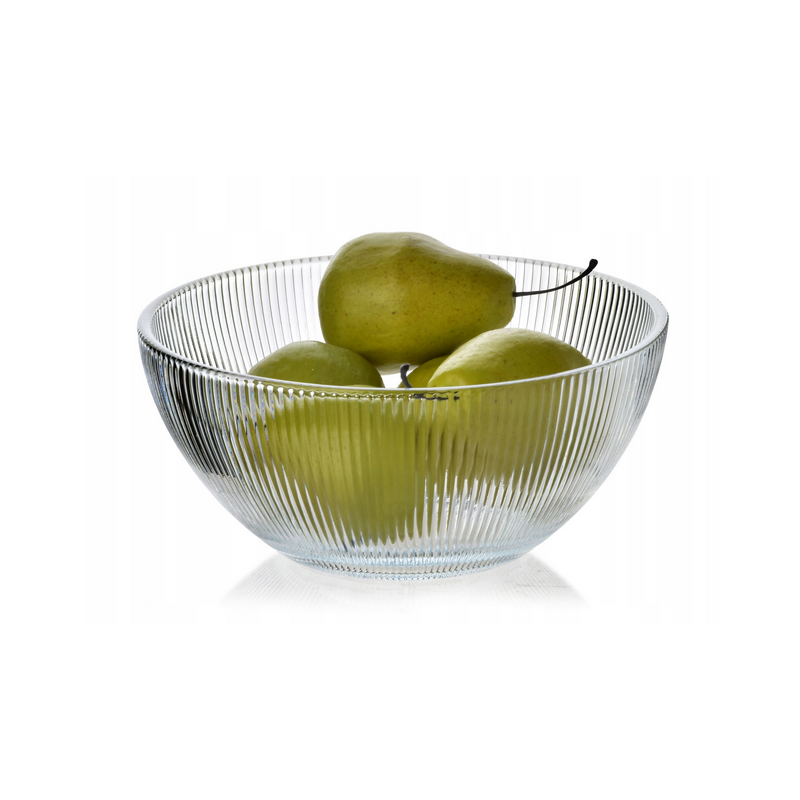 Szklana miska, salaterka ryflowana MODERN KITCHEN – 2 l