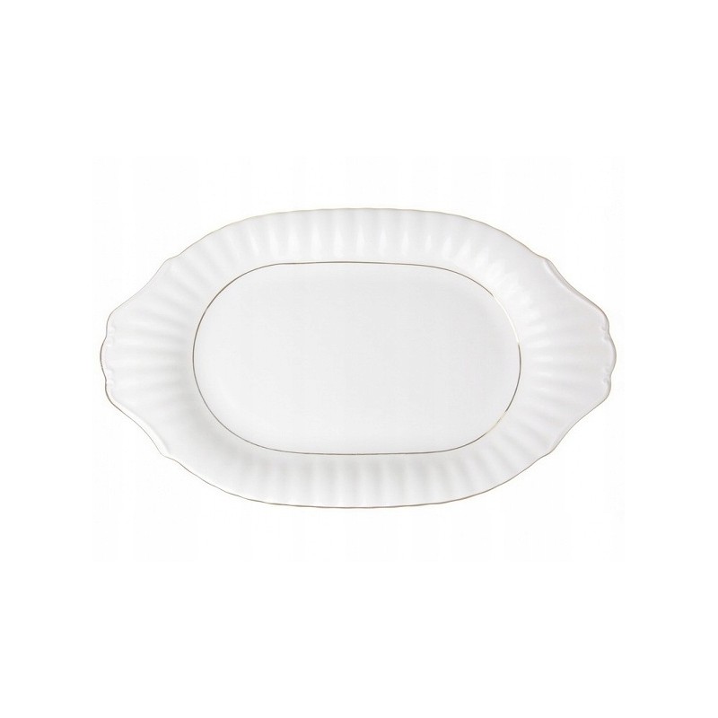 Półmisek 33cm IWONA B014 złoty pasek Chodzież