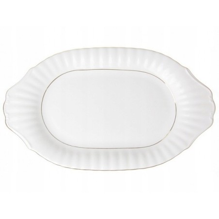 Półmisek 33cm IWONA B014 złoty pasek Chodzież