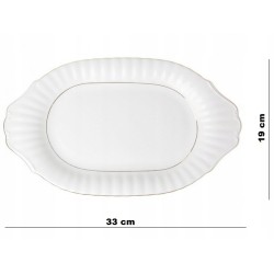 Półmisek 33cm IWONA B014 złoty pasek Chodzież