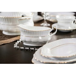 Półmisek 33cm IWONA B014 złoty pasek Chodzież