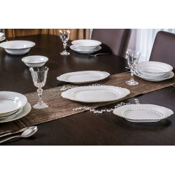 Półmisek 33cm IWONA B014 złoty pasek Chodzież