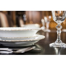 Półmisek 33cm IWONA B014 złoty pasek Chodzież