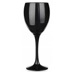Zestaw 6 czarnych szklanych kieliszków do wina 300 ml BLACK Glasmark