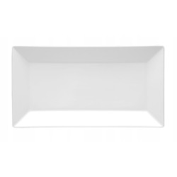 Półmisek prostokątny 33 cm biała porcelana Classic Lubiana