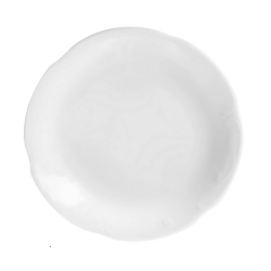 Zestaw 6 talerzy deserowych 19 cm Kamelia biała porcelana Chodzież