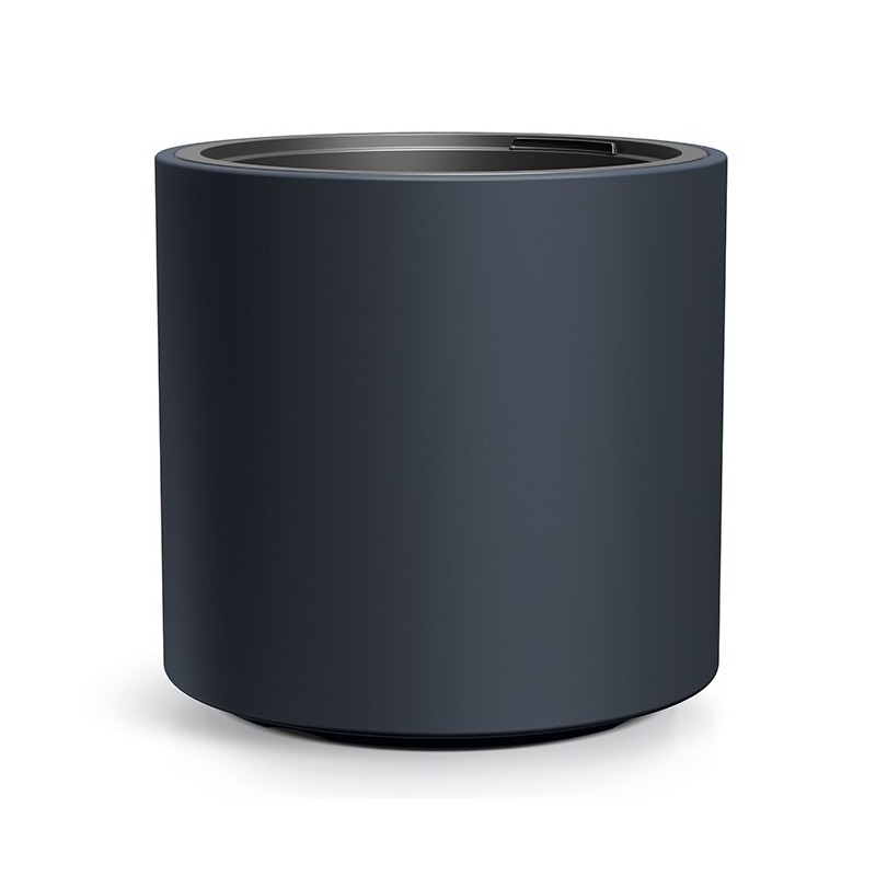 Doniczka z wkładem HEOS 29x29 cm Cylinder antracyt, grafit Prosperplast.