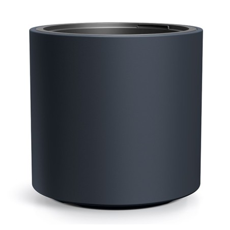 Doniczka z wkładem HEOS 29x29 cm Cylinder antracyt, grafit Prosperplast.