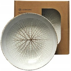 Komplet 6 talerzy głębokich 22 cm KERAJET Leaf 9036/104 - Lubiana