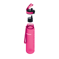 Butelka filtrująca, bidon Aquaphor City 0,5l różowa z filtrem.