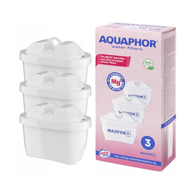 Wkłady filtrujące 3 sztuki AQUAPHOR Maxfor+ MG