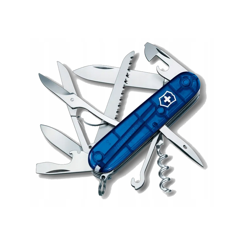 Szwajcarski scyzoryk Huntsman 1.3713.T2 niebieski 15 funkcyjny VICTORINOX