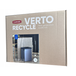 Kosz na odpady 54 l Verto Recycle PEARL BLUE